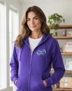 Embroidered "Scrap It Out Weekends" Shirt/Sweatshirt (Purple) - Image 2