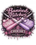"Banned B* Crochet" Sweatshirt - Image 2